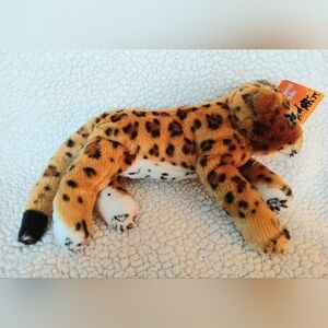 Rainforest Cafe Cheetah Stuffed Animal Soft Cat Plush Toy Weighted